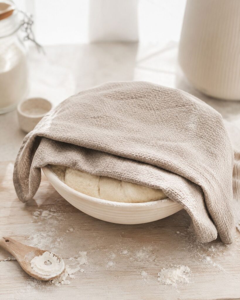 How to Use Linen Tea Towels Cover Dough While It Rises