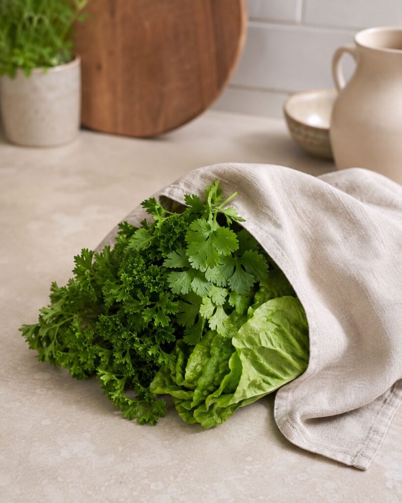 How to Use Linen Tea Towels Keep Produce Fresh for Short-Term Storage