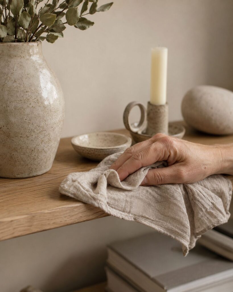 How to Use Linen Tea Towels Use for Gentle Dusting